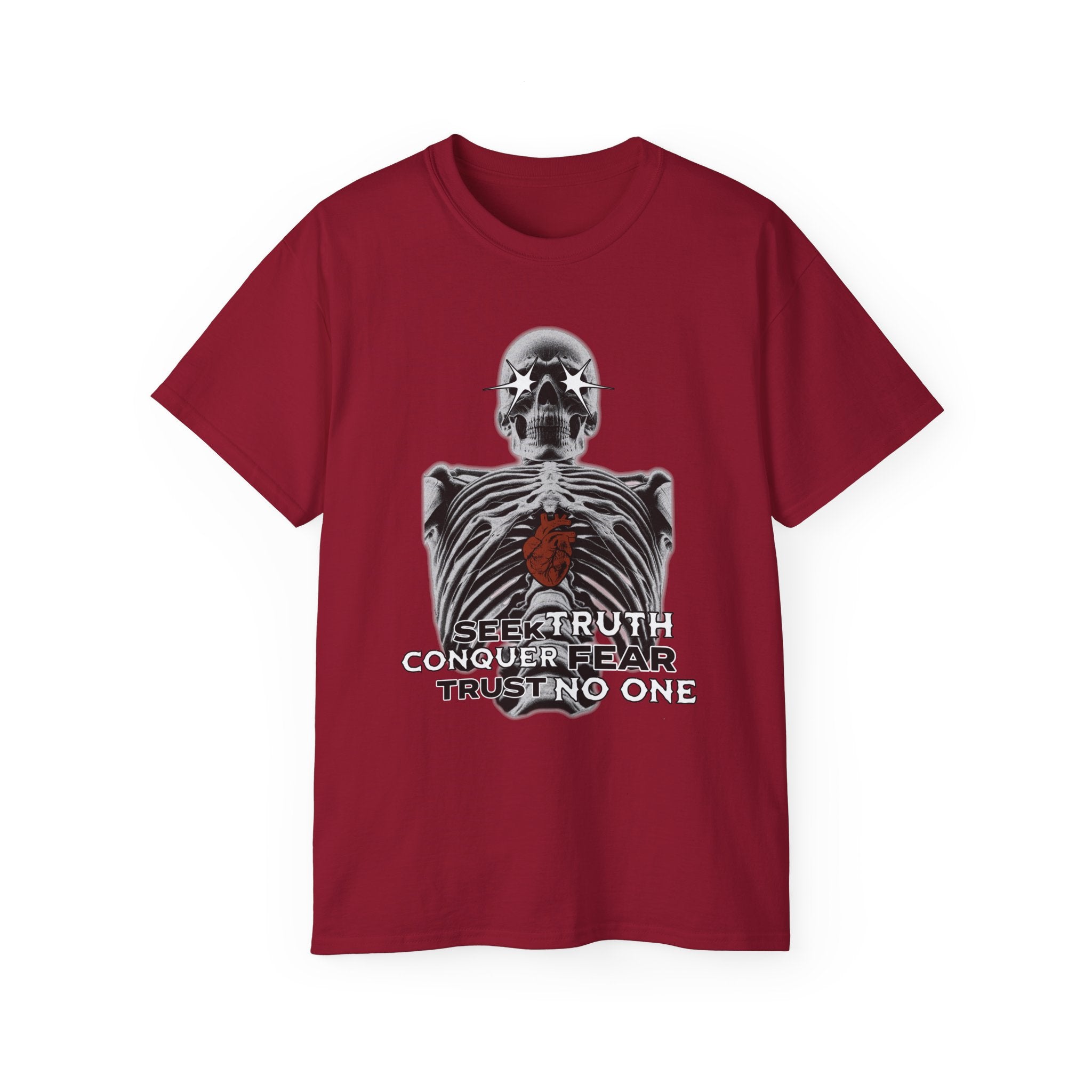 Exposed Heart - Unisex Cotton Tee (Front) - Damned Threads